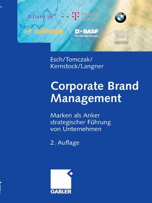 cover image of Corporate Brand Management